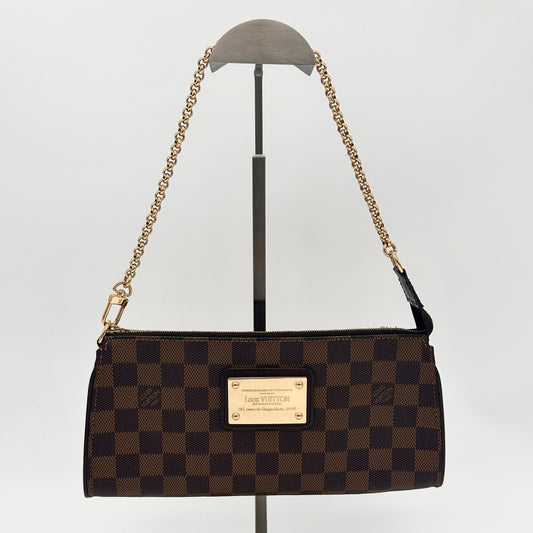 Louis Vuitton Damier Ebene EVA Chain Shoulder Bag with Strap [Used]