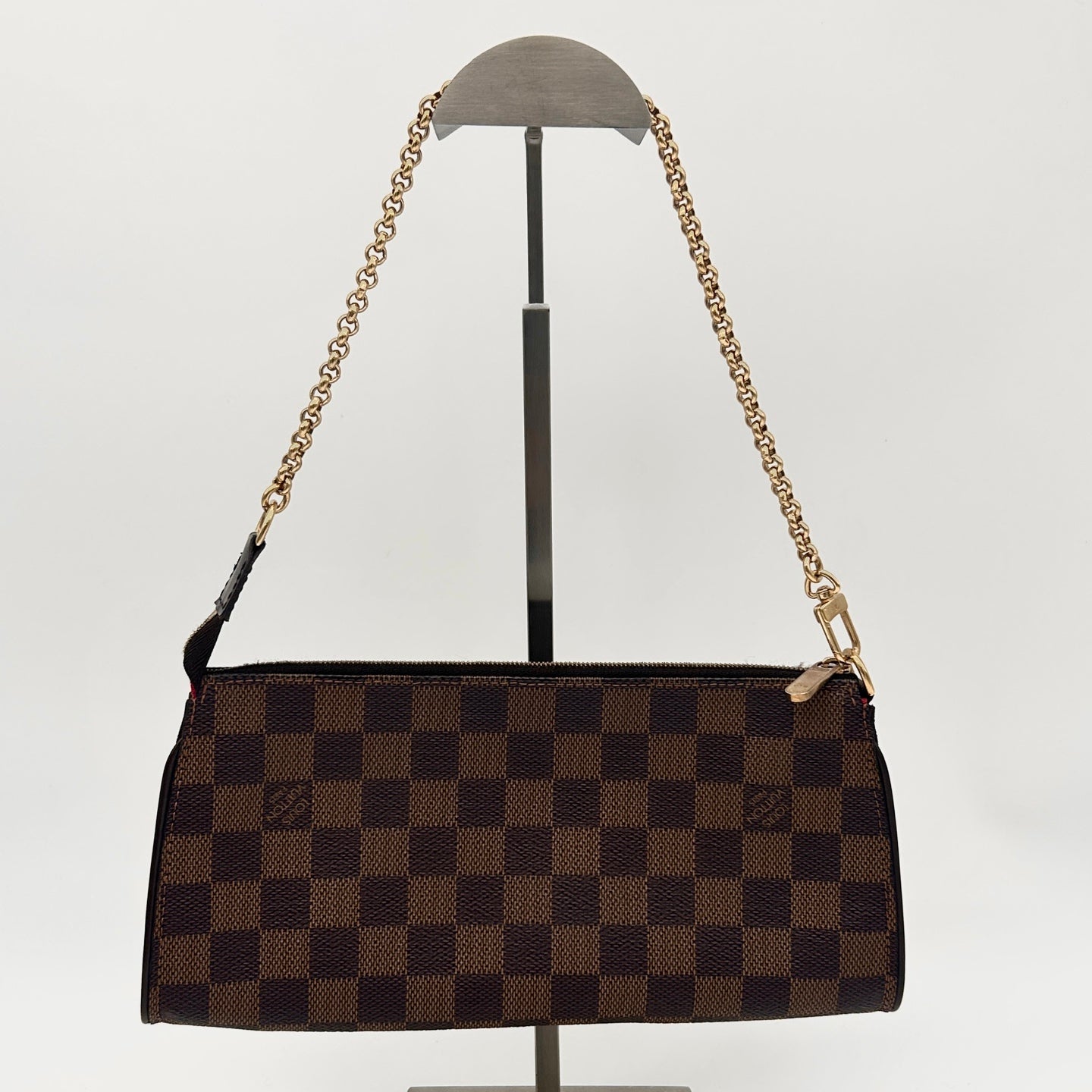 Louis Vuitton Damier Ebene EVA Chain Shoulder Bag with Strap [Used]