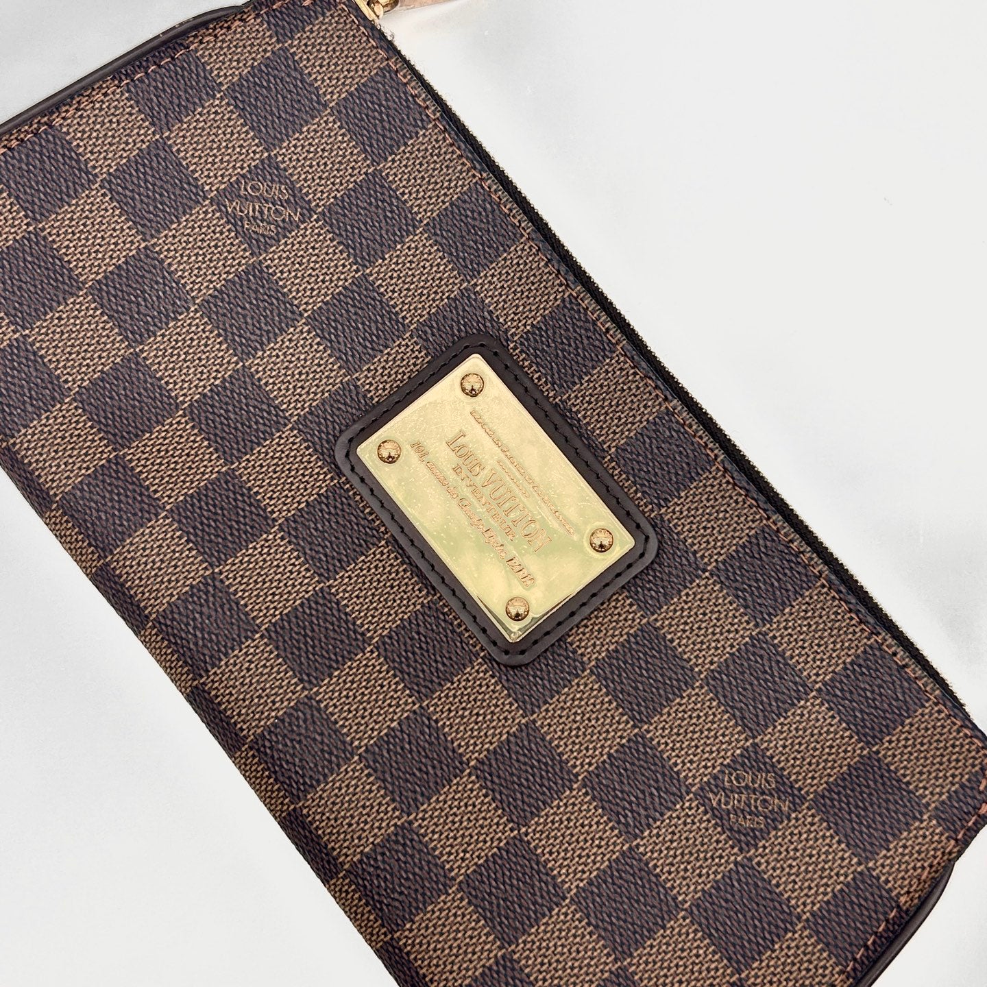 Louis Vuitton Damier Ebene EVA Chain Shoulder Bag with Strap [Used]