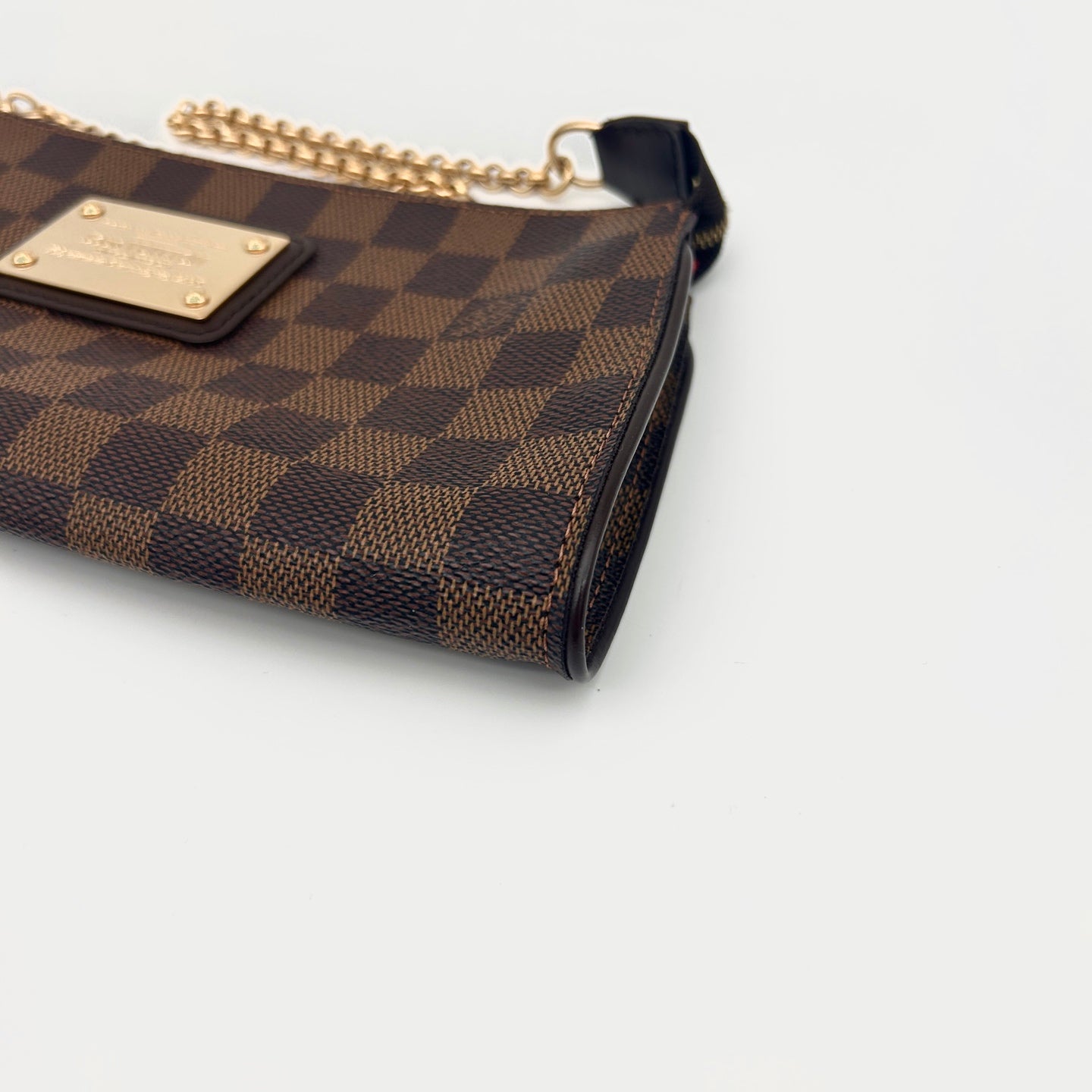 Louis Vuitton Damier Ebene EVA Chain Shoulder Bag with Strap [Used]