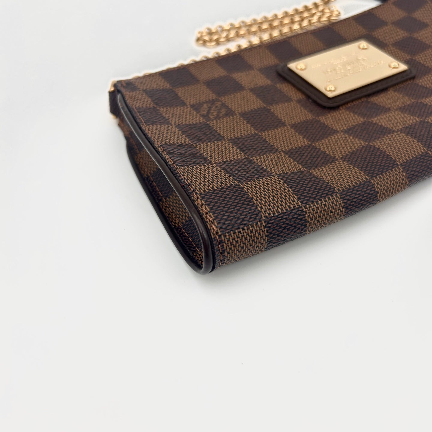 Louis Vuitton Damier Ebene EVA Chain Shoulder Bag with Strap [Used]