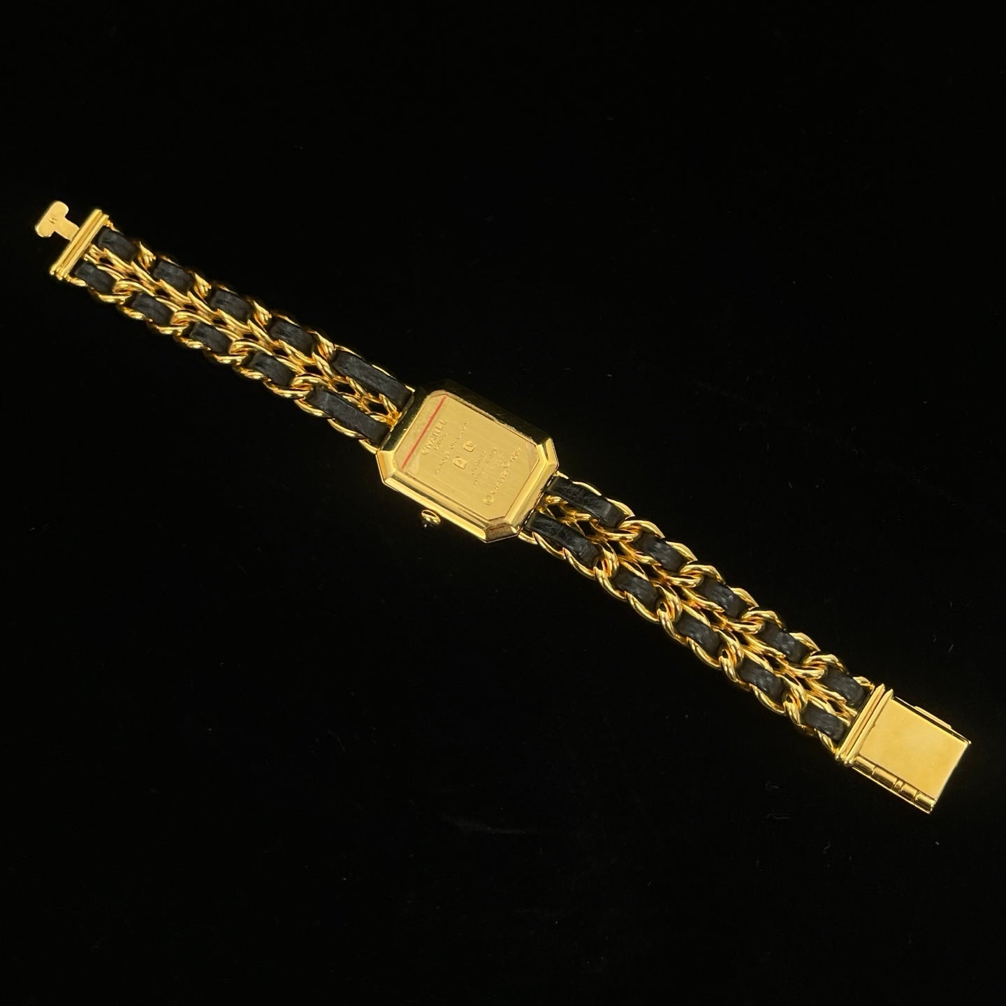 Chanel Première Black and Gold M Size Watch [Used]