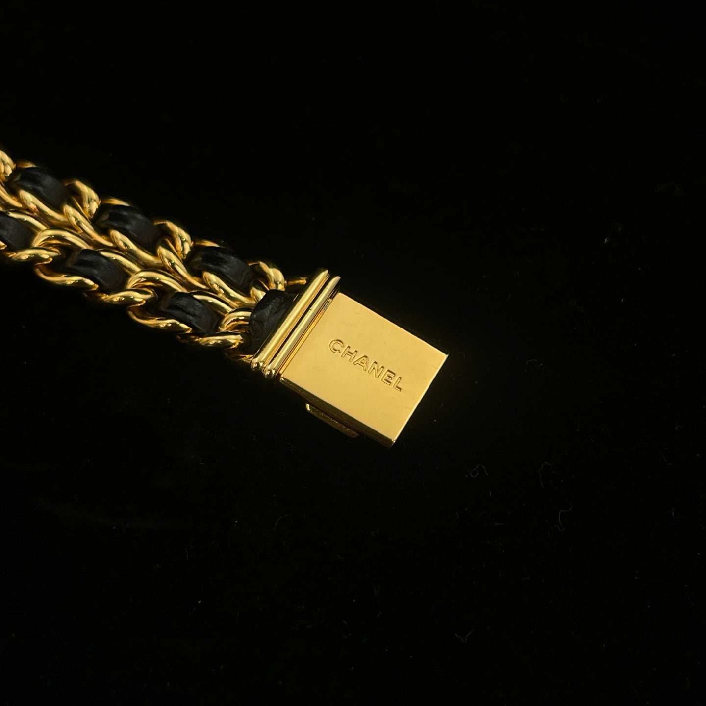 Chanel Première Black and Gold M Size Watch [Used]