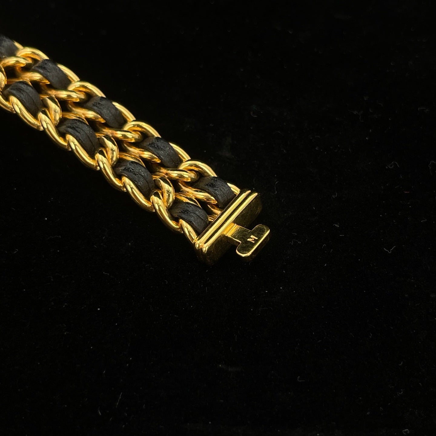 Chanel Première Black and Gold M Size Watch [Used]