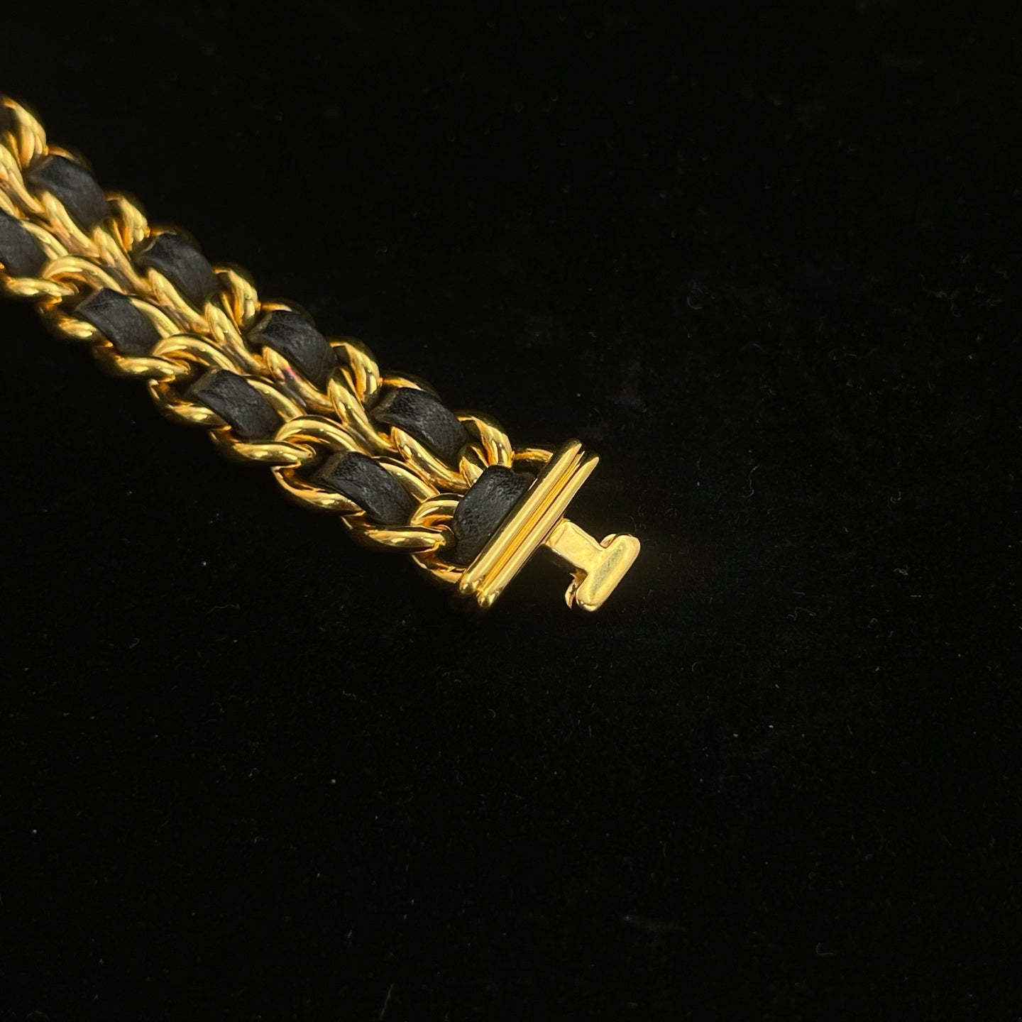 Chanel Première Black and Gold M Size Watch [Used]