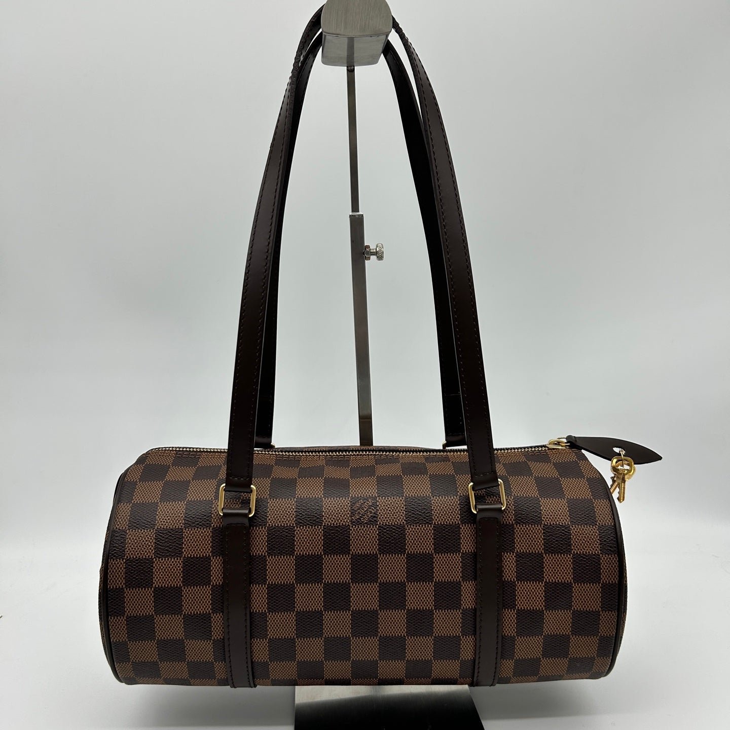 Louis Vuitton Damier Ebene Papillon 30 Cylindrical Handbag [Used]