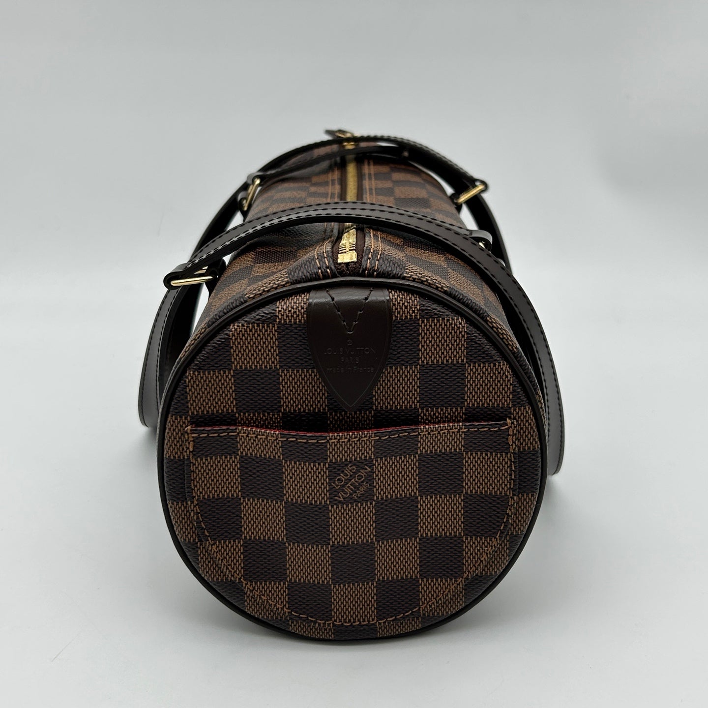 Louis Vuitton Damier Ebene Papillon 30 Cylindrical Handbag [Used]