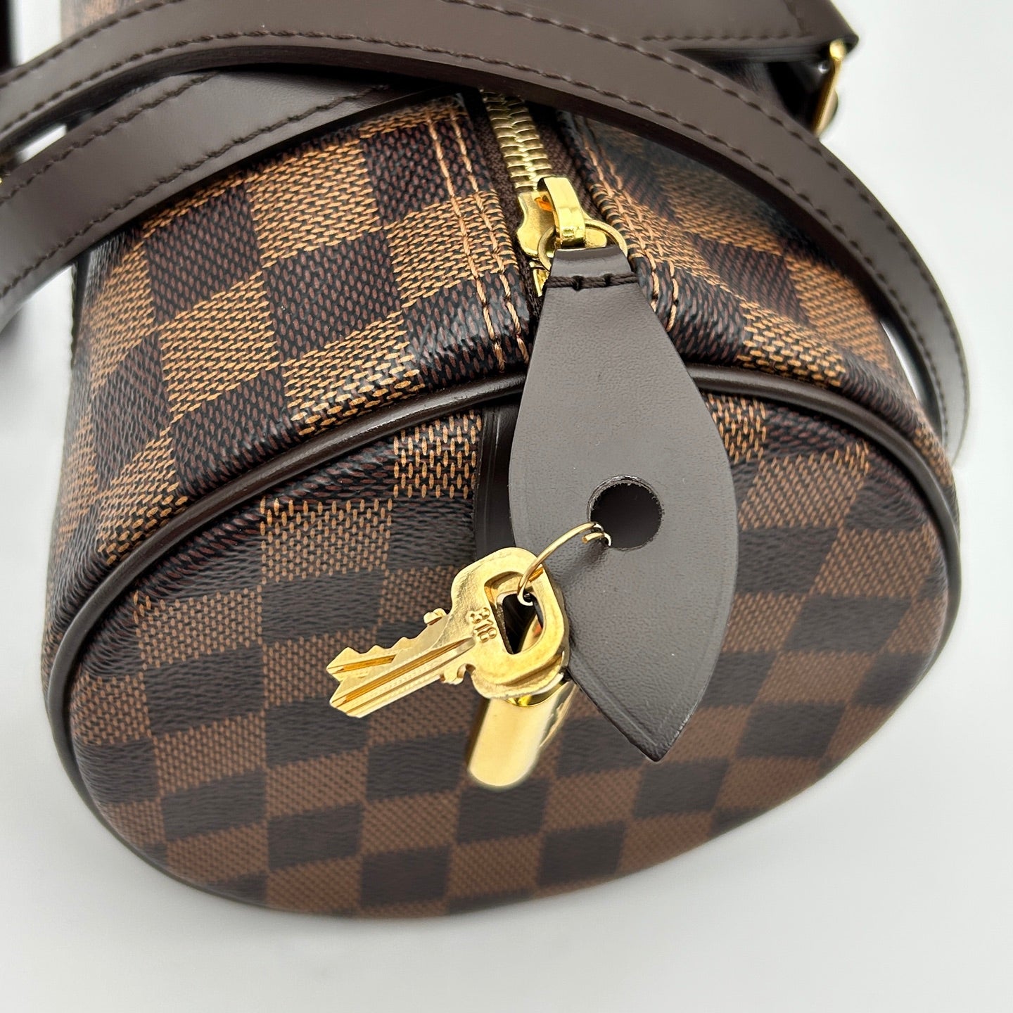 Louis Vuitton Damier Ebene Papillon 30 Cylindrical Handbag [Used]