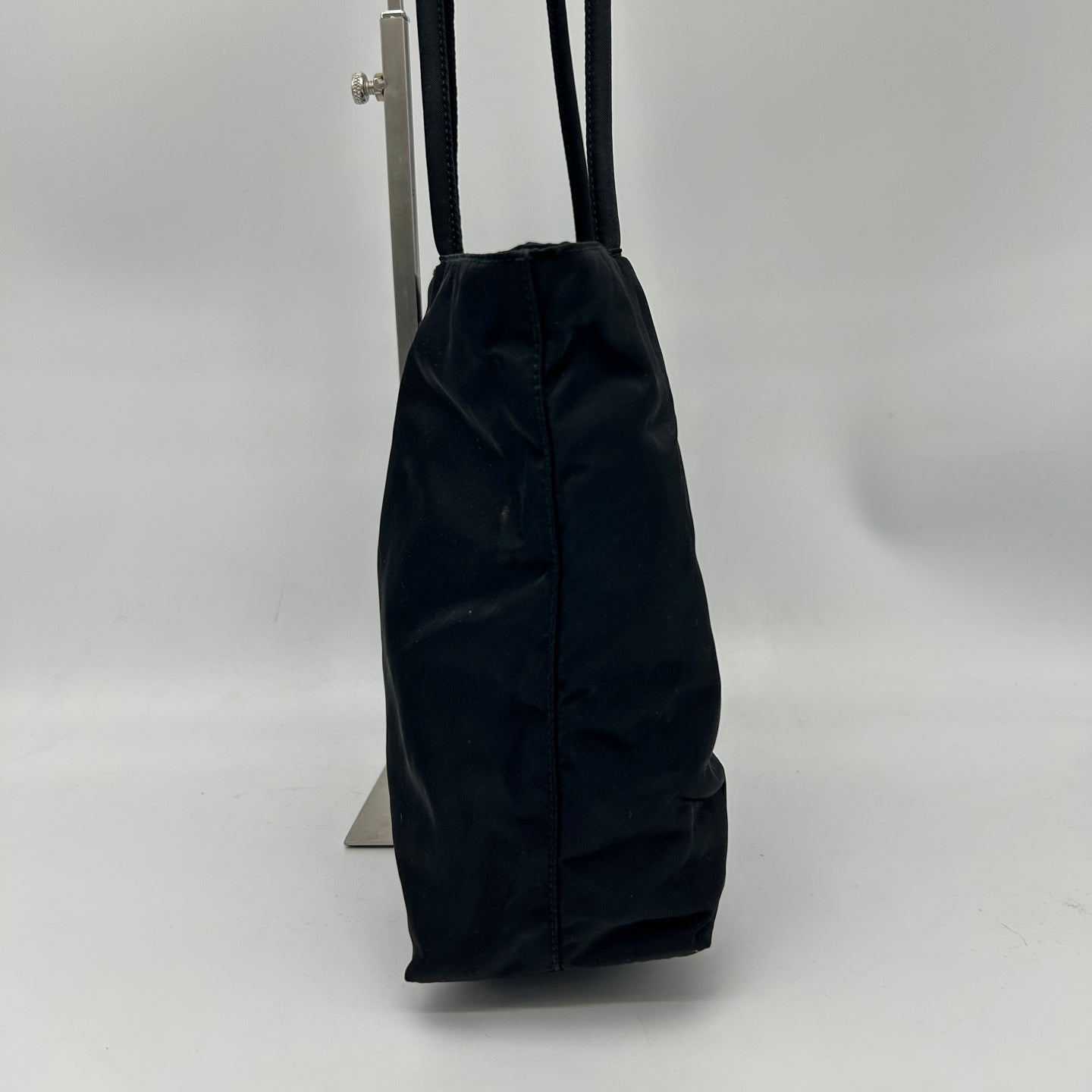 Prada Black Tessuto Nylon Shoulder Tote Bag [Used]