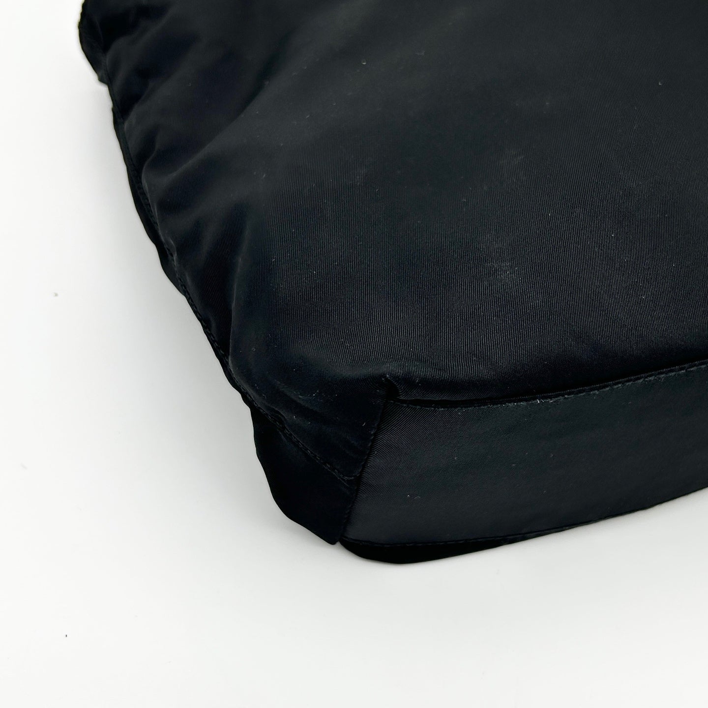 Prada Black Tessuto Nylon Shoulder Tote Bag [Used]