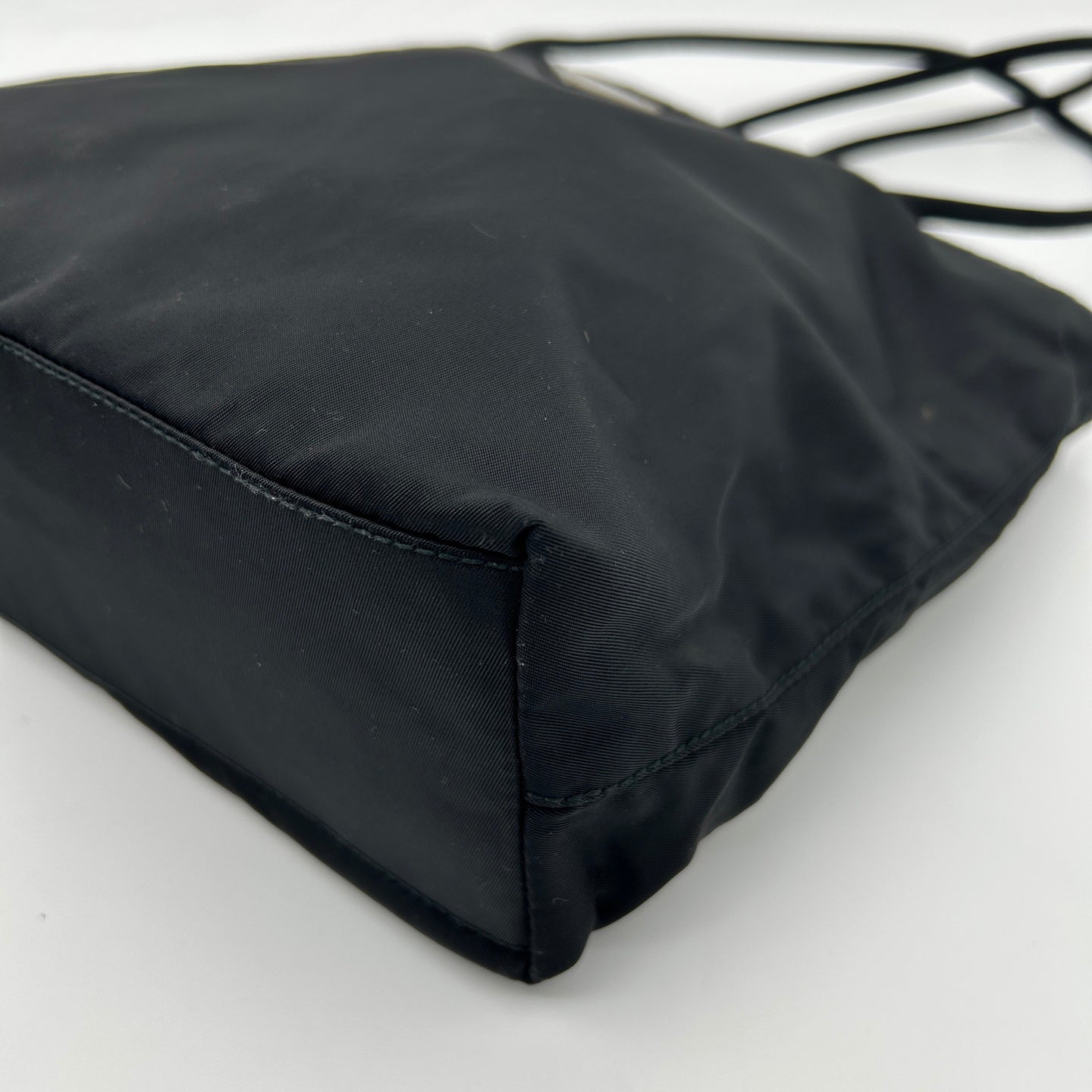 Prada Black Tessuto Nylon Shoulder Tote Bag [Used]