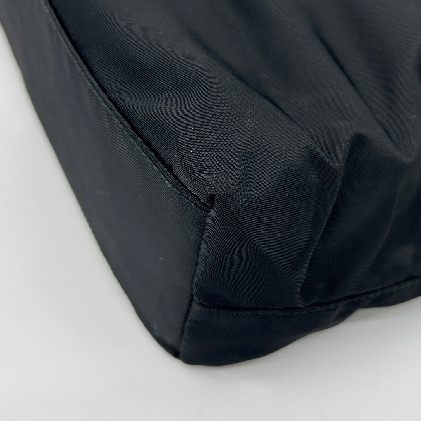 Prada Black Tessuto Nylon Shoulder Tote Bag [Used]