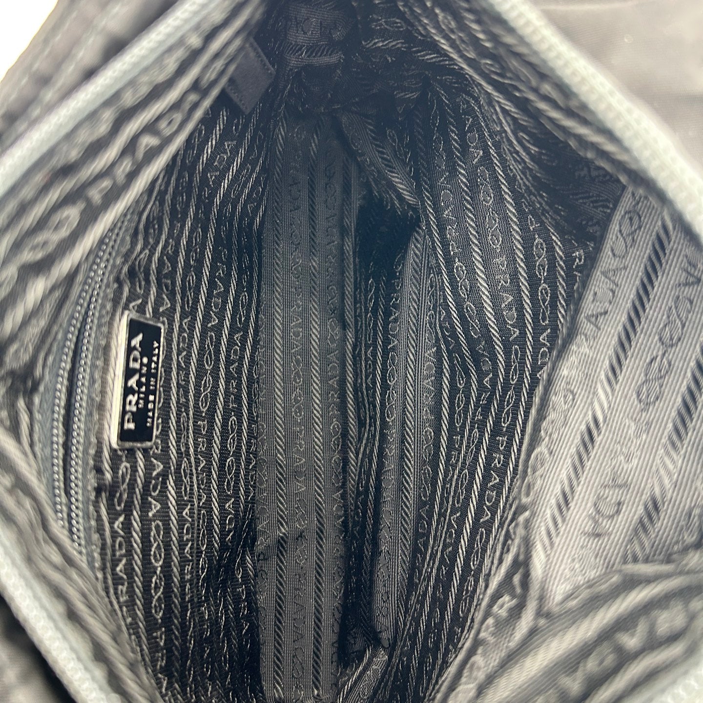 Prada Black Tessuto Nylon Shoulder Tote Bag [Used]