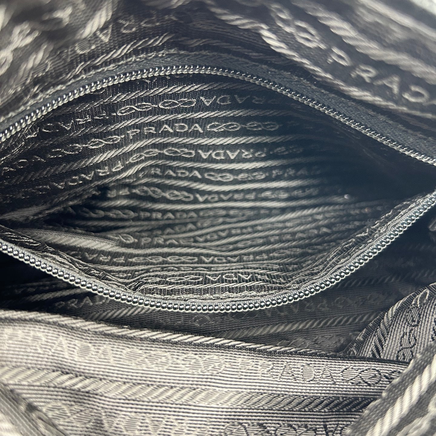 Prada Black Tessuto Nylon Shoulder Tote Bag [Used]