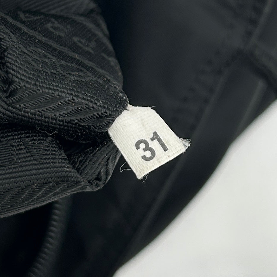 Prada Black Tessuto Nylon Shoulder Tote Bag [Used]