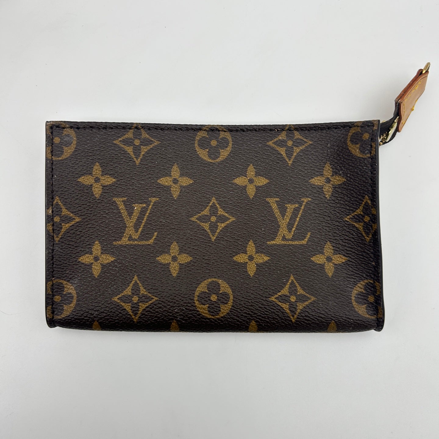 Louis Vuitton Classic Leather Bucket Tote Bag [Used]