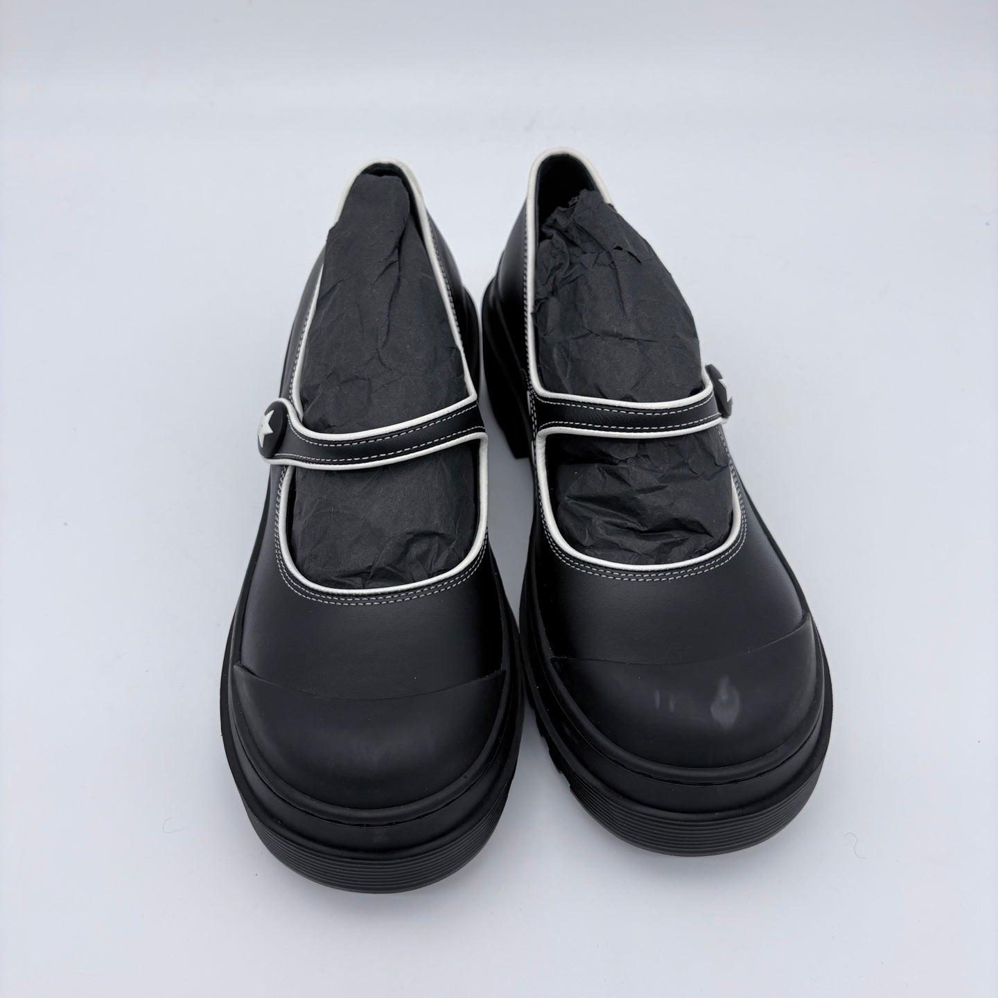 Dior 2022S Black & White Mary Jane Flats Shoes [Used]