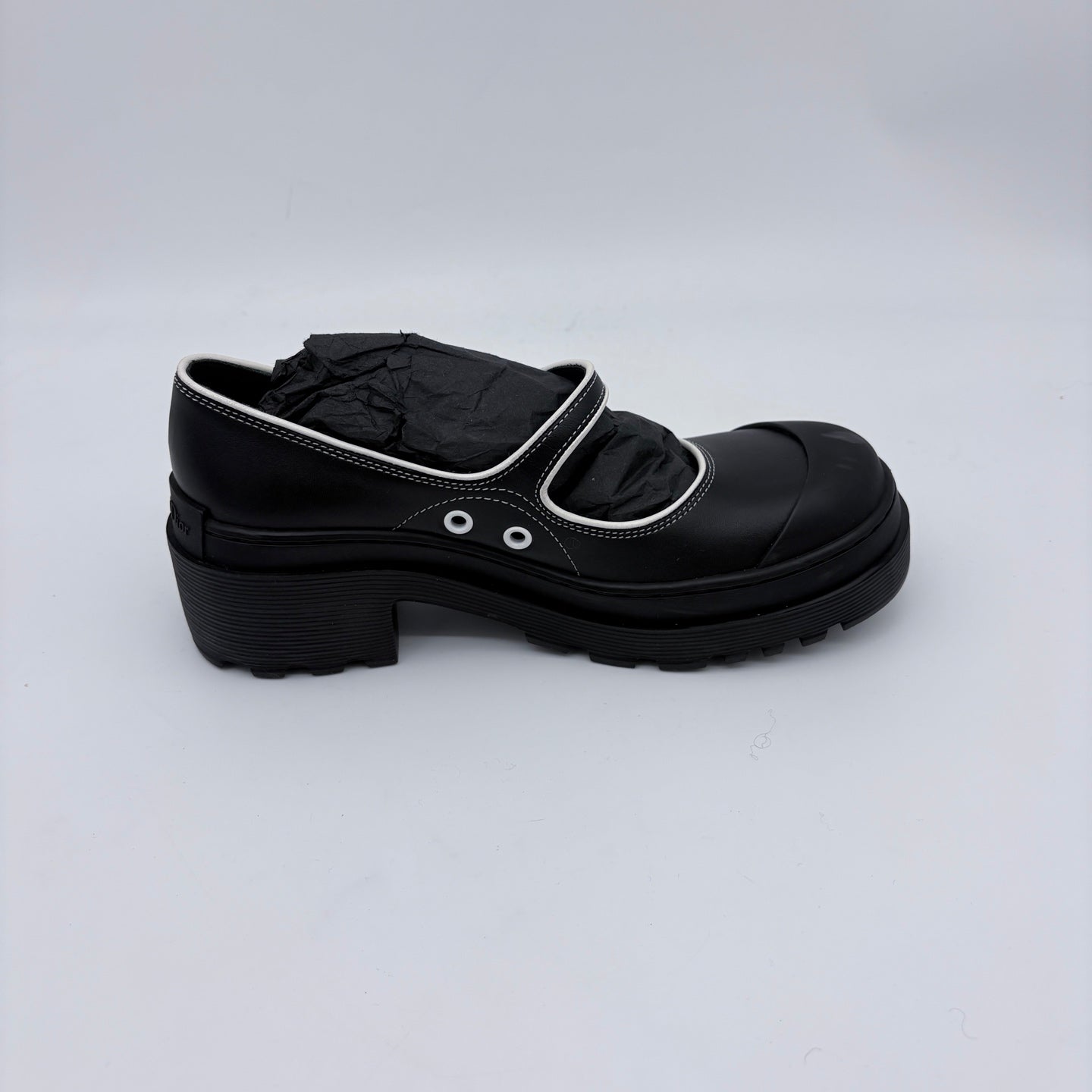 Dior 2022S Black & White Mary Jane Flats Shoes [Used]