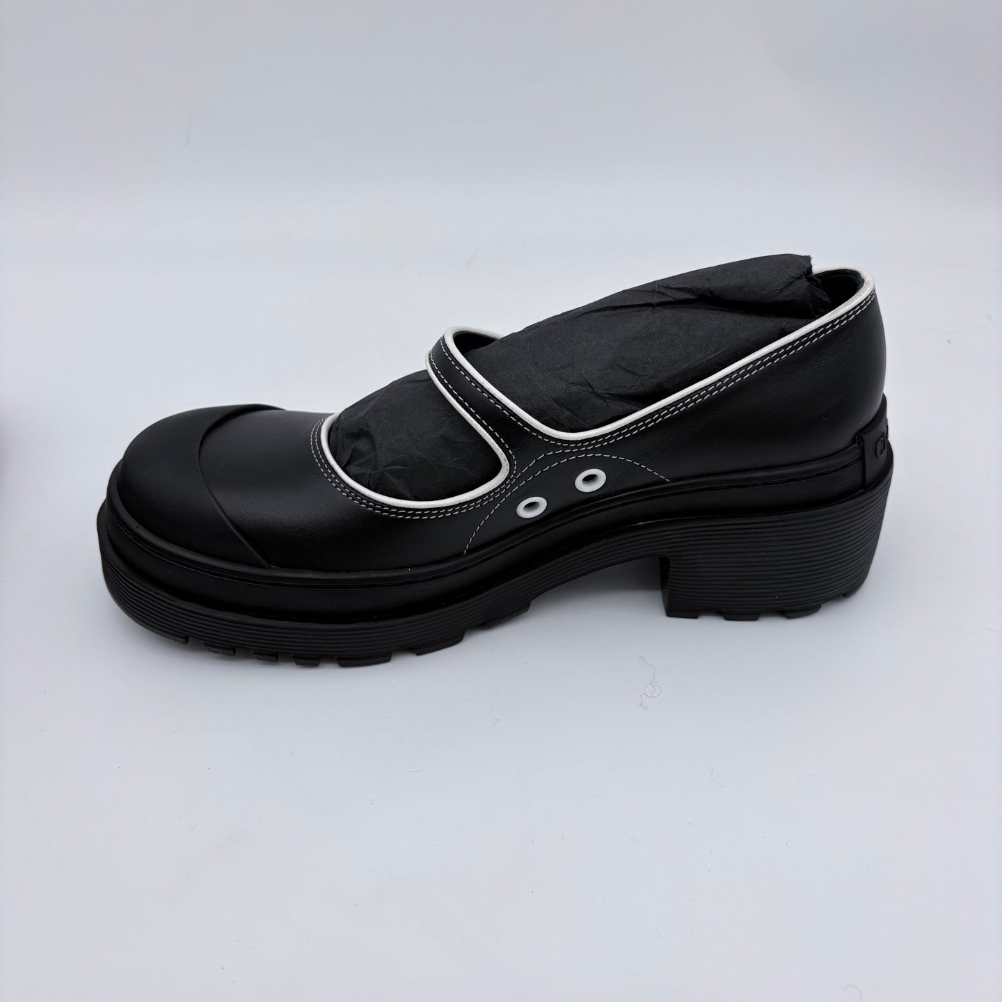 Dior 2022S Black & White Mary Jane Flats Shoes [Used]