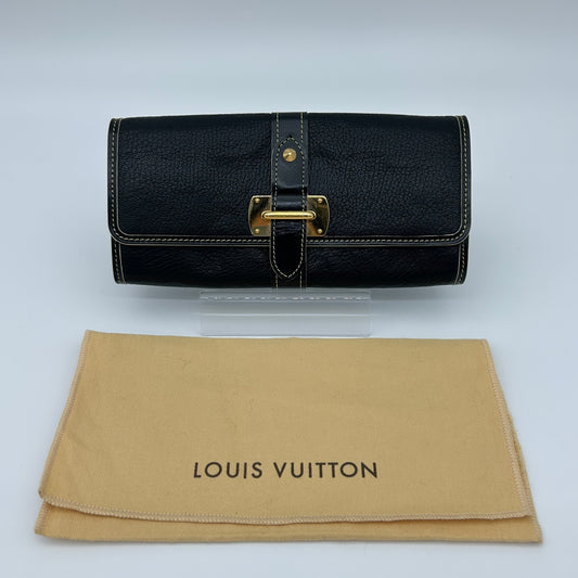Louis Vuitton Black & Gold Le Favori Suhali Leather Wallet [Used]