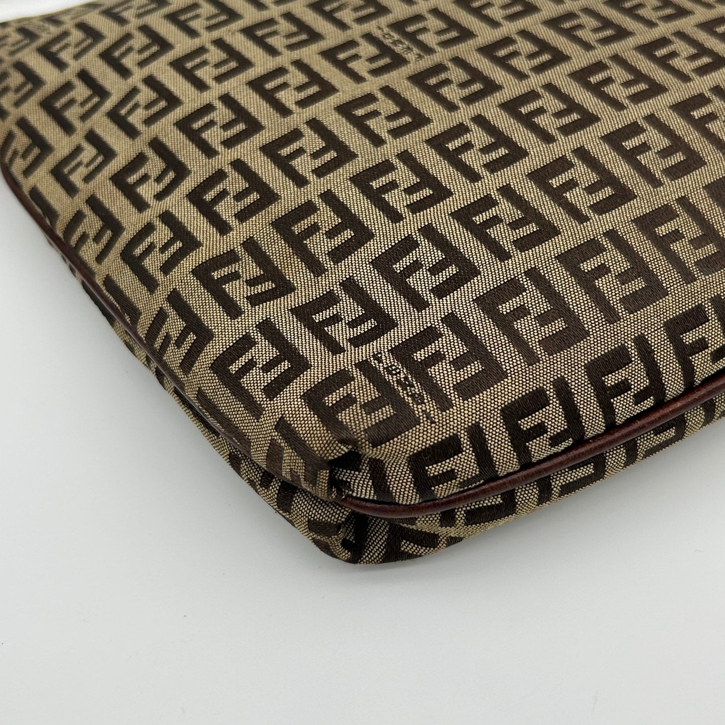 Fendi Brown Monogram Square Flap Crossbody Bag [Used]