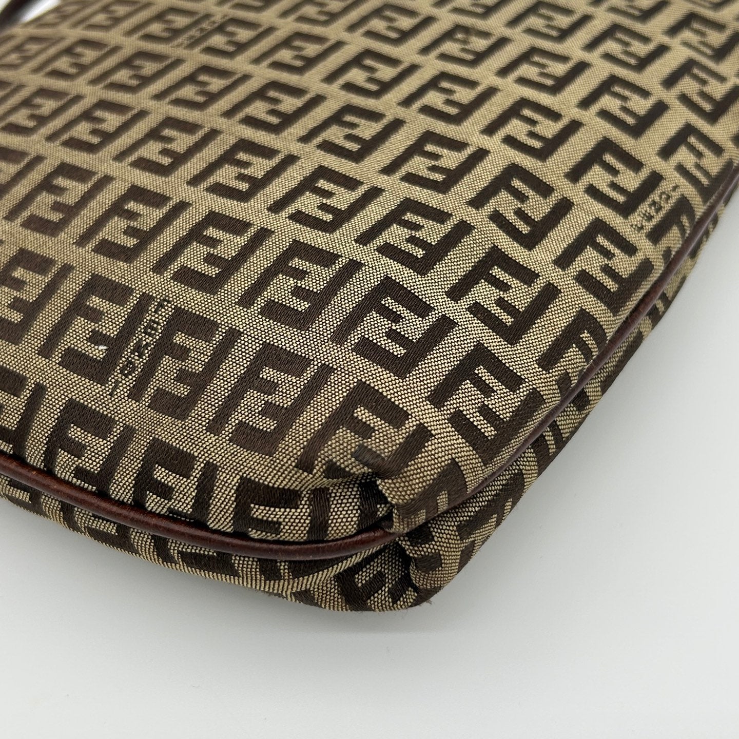 Fendi Brown Monogram Square Flap Crossbody Bag [Used]