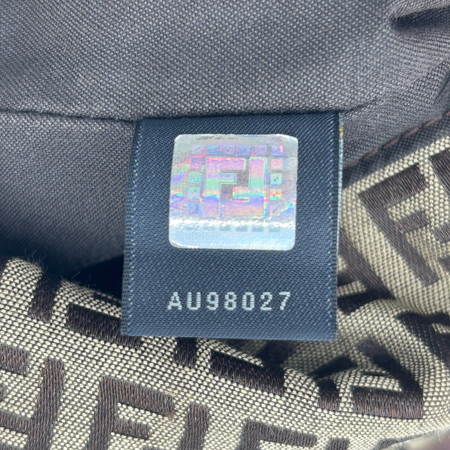 Fendi Brown Monogram Square Flap Crossbody Bag [Used]