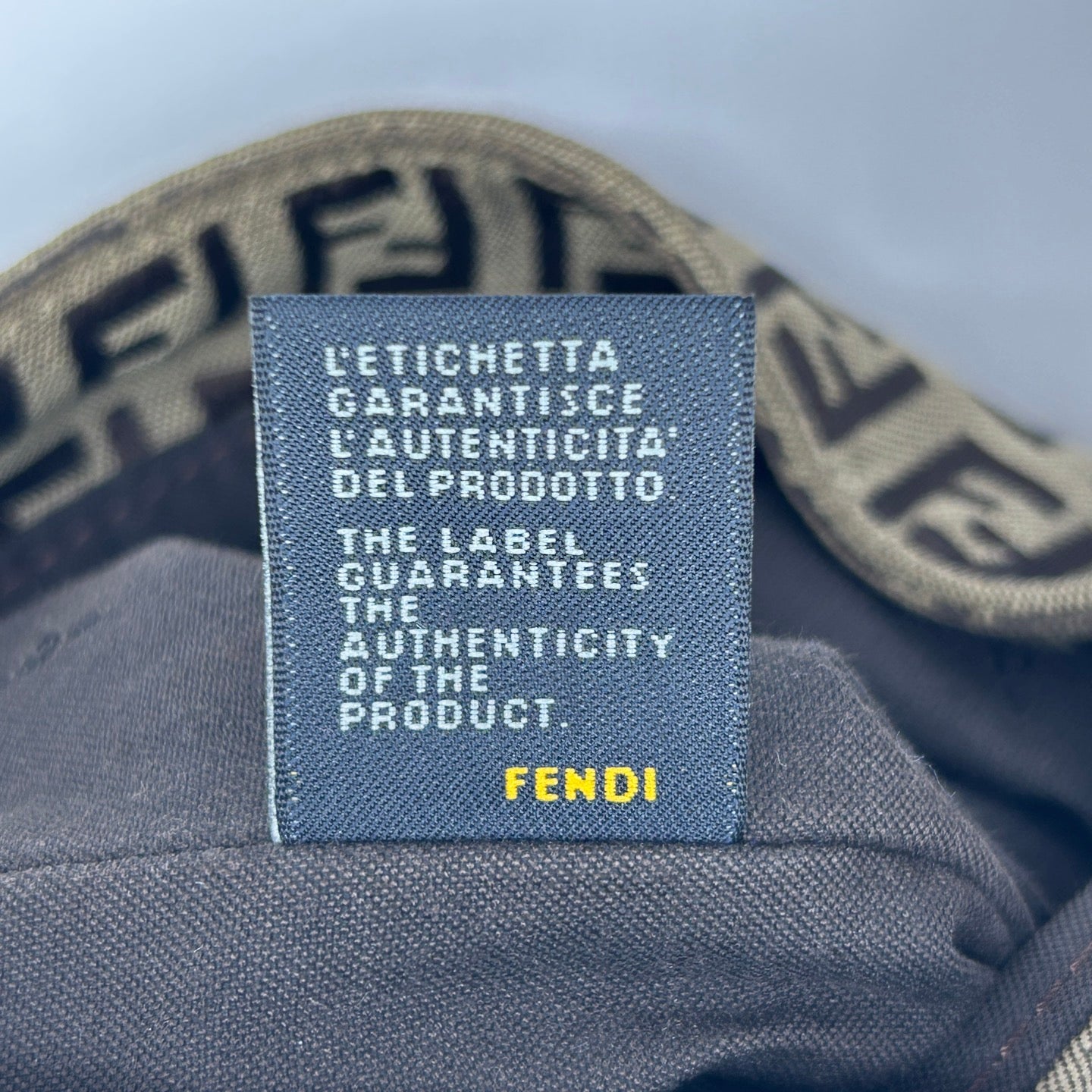 Fendi Brown Monogram Square Flap Crossbody Bag [Used]