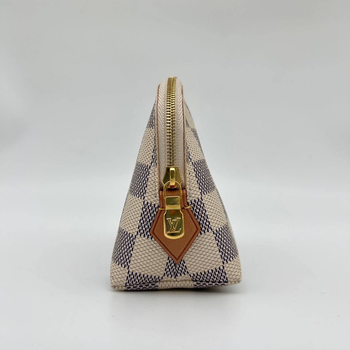 Louis Vuitton White Damier Canvas Clutch Pouch [Used]