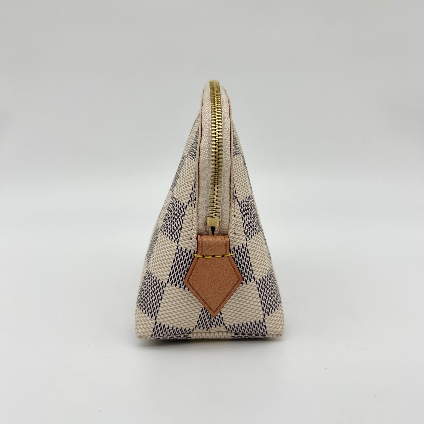 Louis Vuitton White Damier Canvas Clutch Pouch [Used]