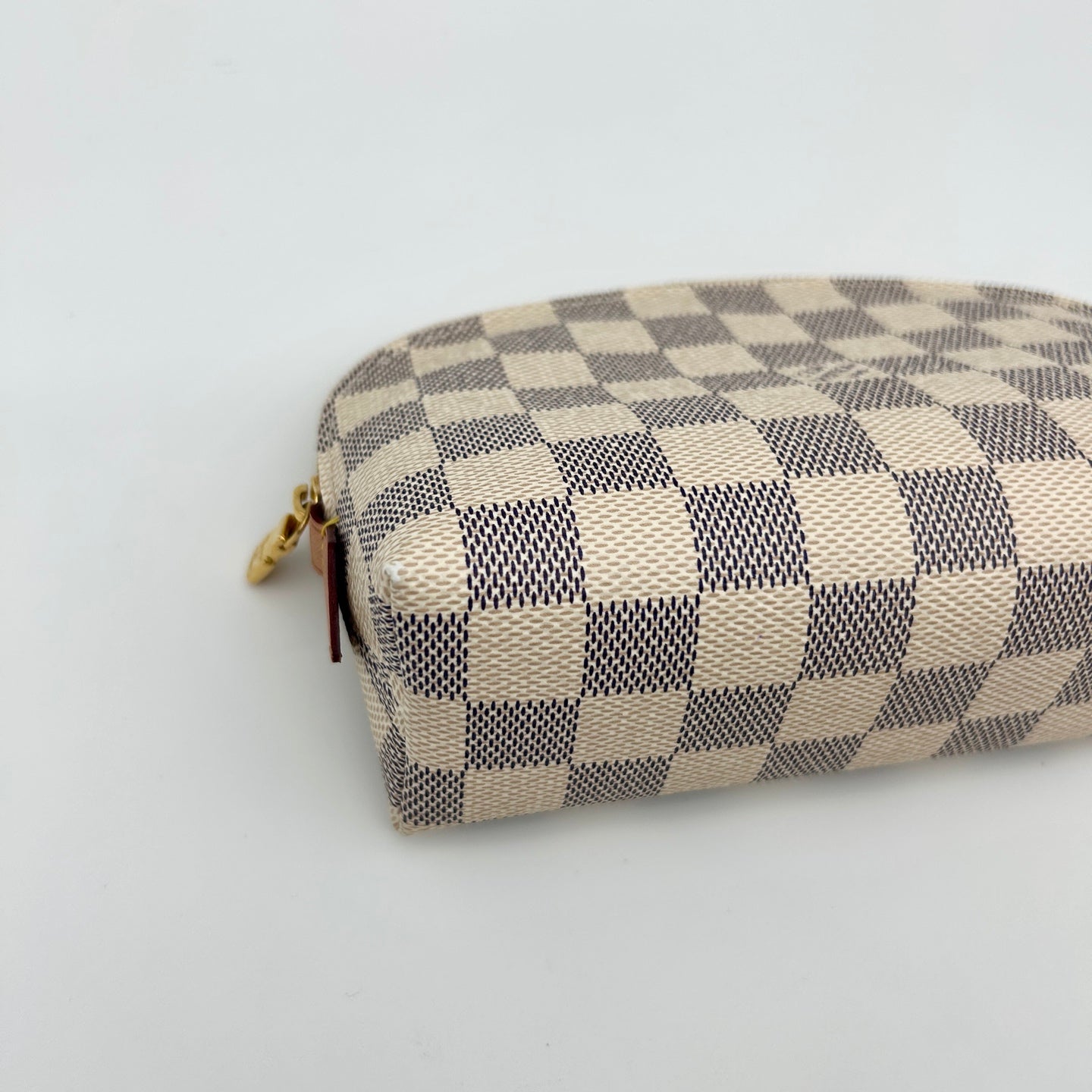 Louis Vuitton White Damier Canvas Clutch Pouch [Used]