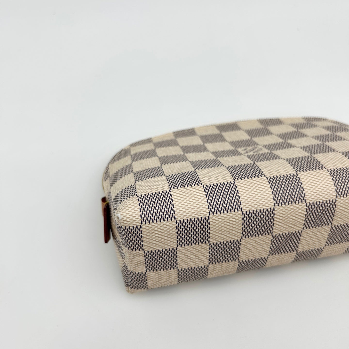 Louis Vuitton White Damier Canvas Clutch Pouch [Used]