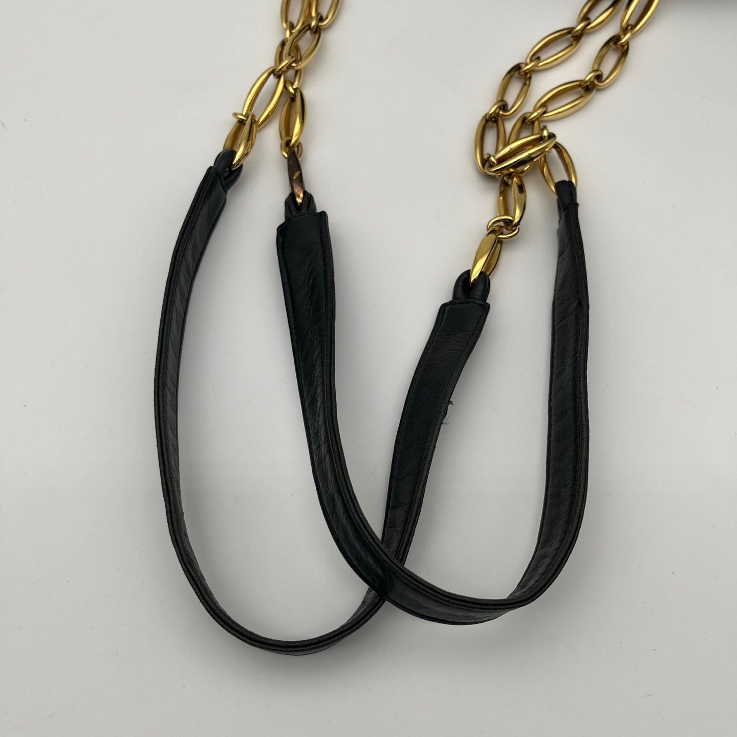 Loewe Black-Green Soft Lambskin Chain Square Bag [Used]