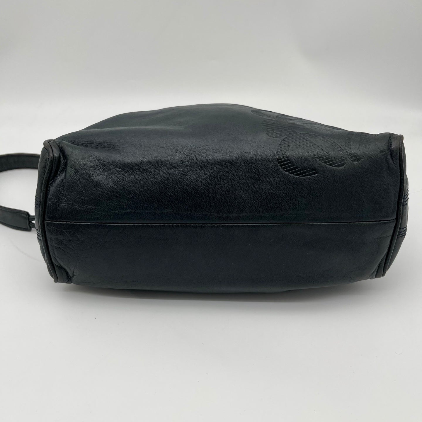 Loewe Black-Green Soft Lambskin Chain Square Bag [Used]