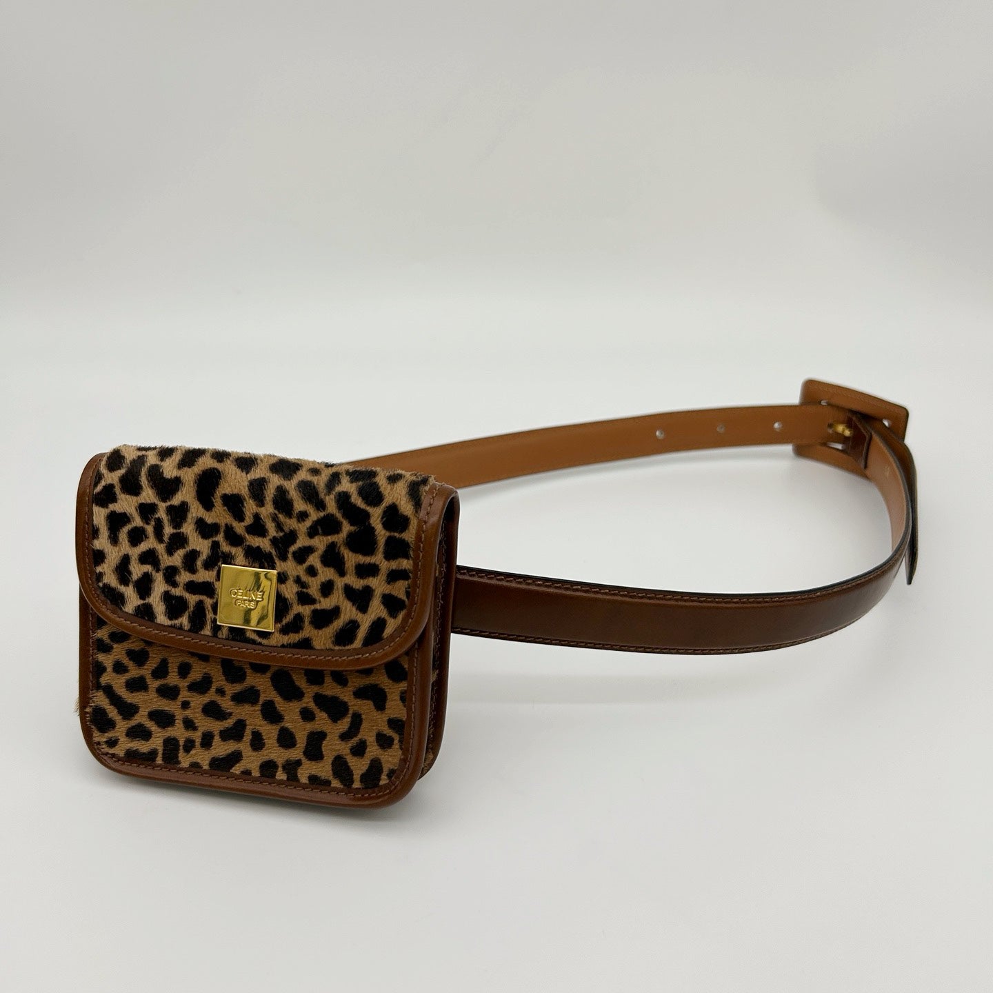 Celine Mini Leopard Fur Waist Bag [Used]
