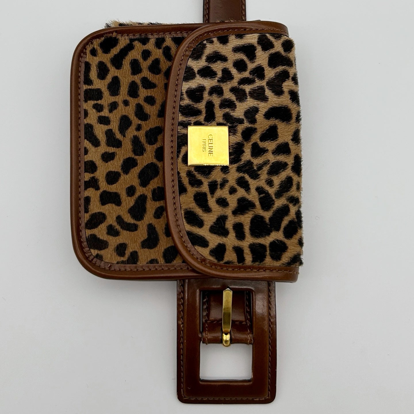 Celine Mini Leopard Fur Waist Bag [Used]