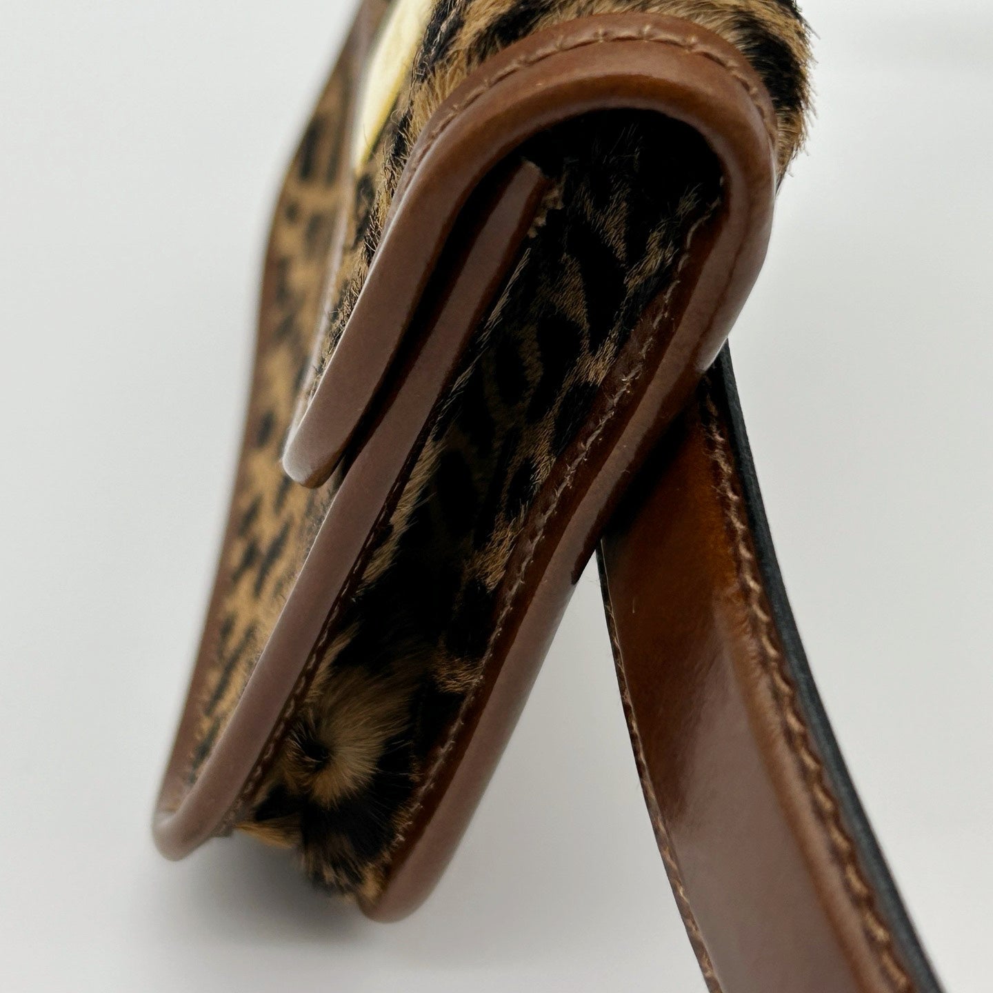 Celine Mini Leopard Fur Waist Bag [Used]