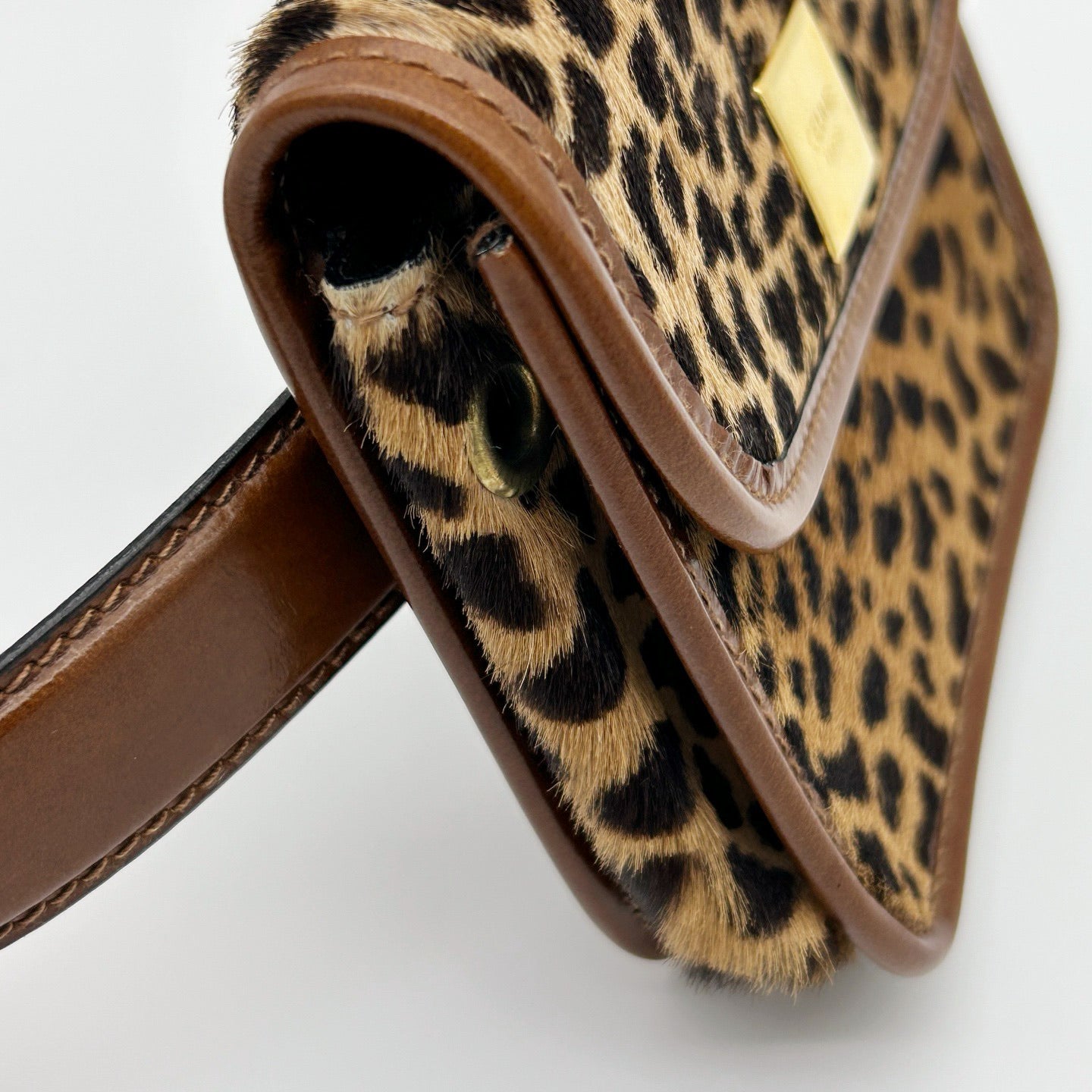 Celine Mini Leopard Fur Waist Bag [Used]