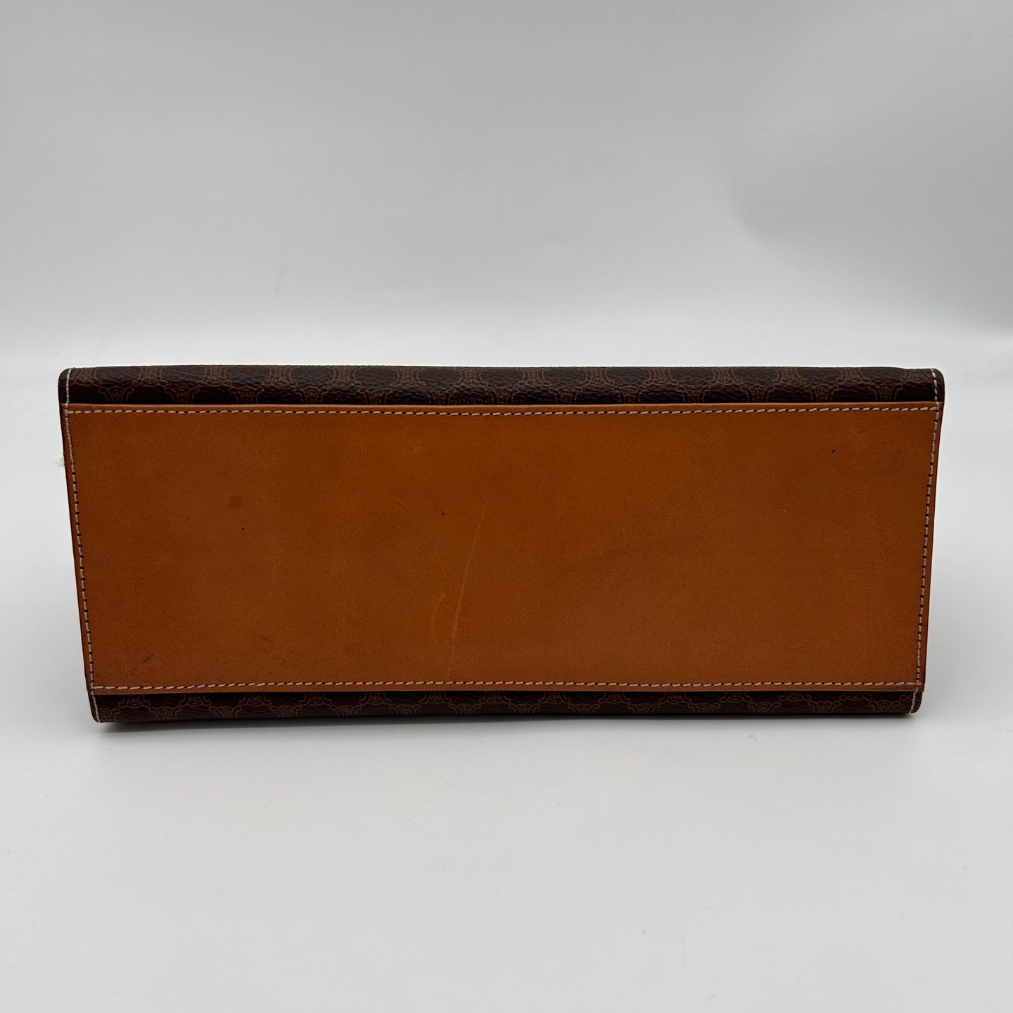 Celine Brown Macadam Pocket Watch Chain Kelly Handbag [Used]