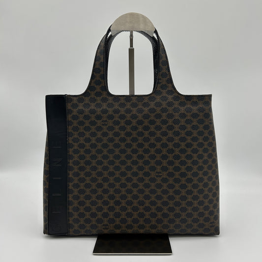 Celine Black Macadam One-Piece Handle Tote Handbag [Used]