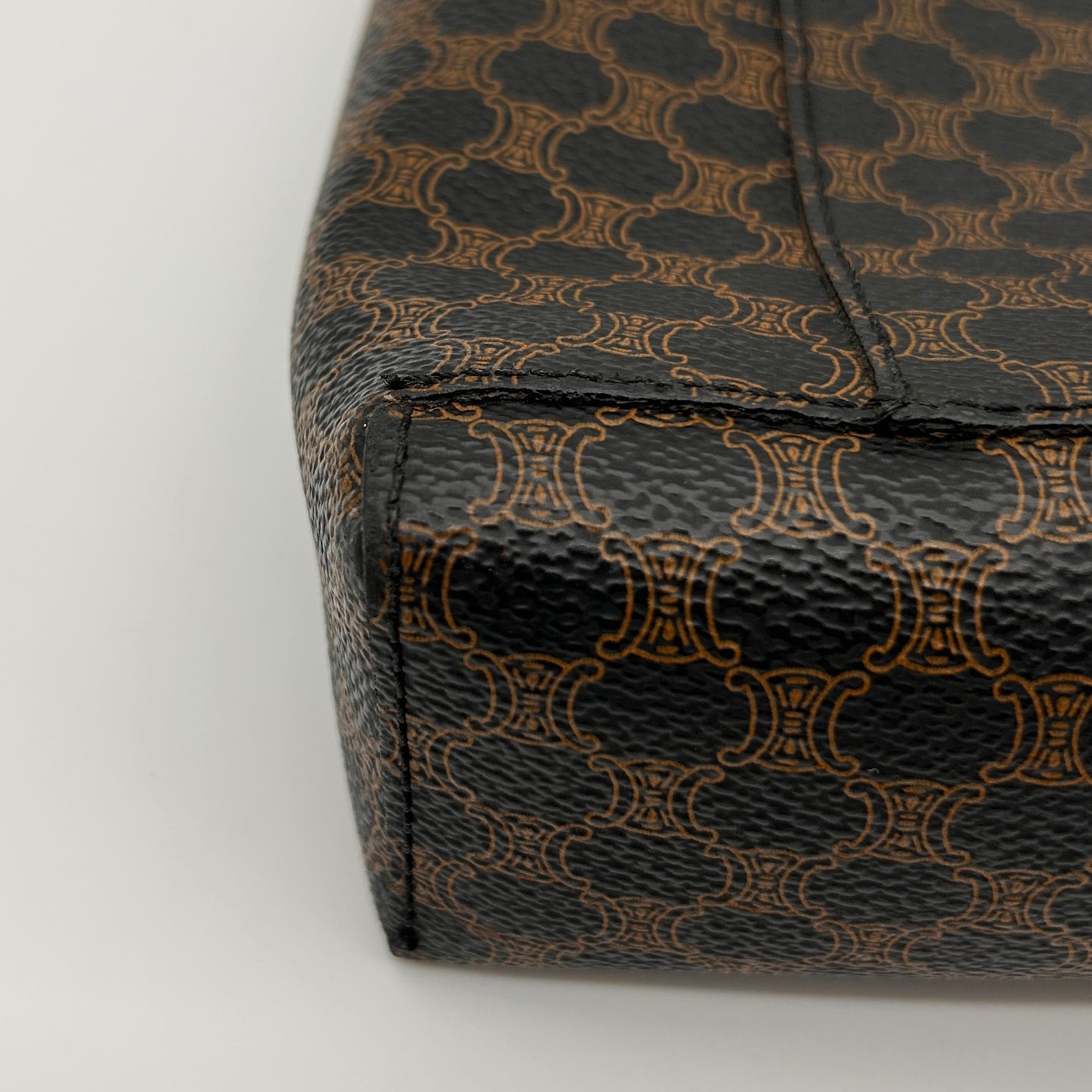 Celine Black Macadam One-Piece Handle Tote Handbag [Used]