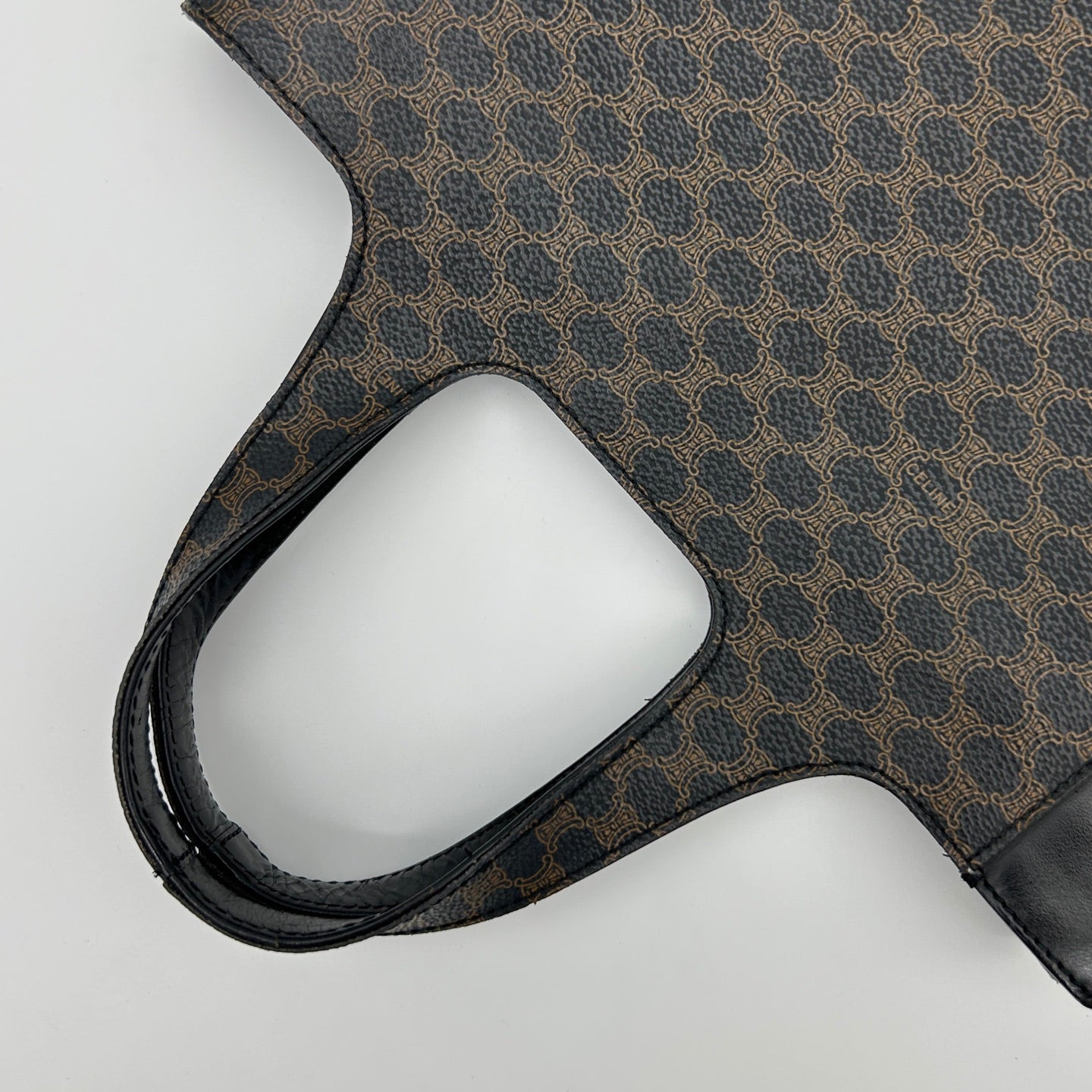 Celine Black Macadam One-Piece Handle Tote Handbag [Used]