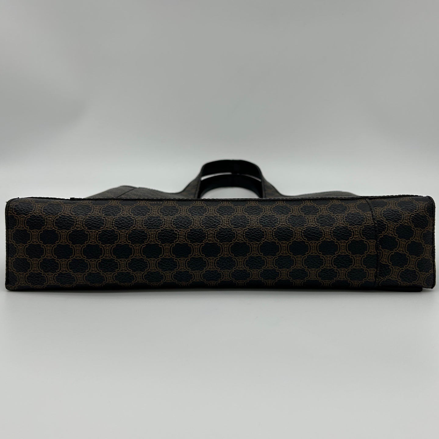 Celine Black Macadam One-Piece Handle Tote Handbag [Used]