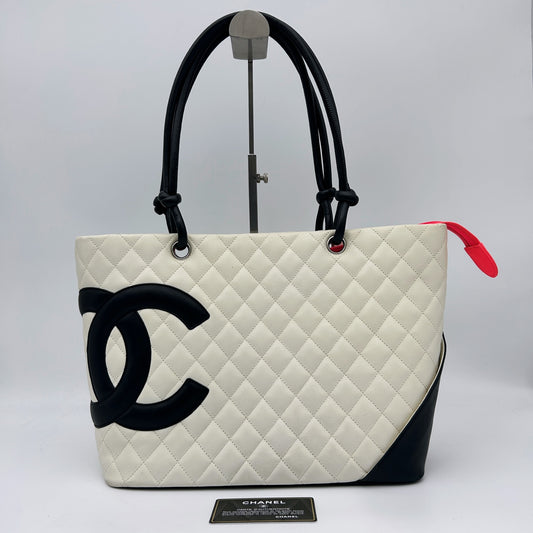 Chanel Calfskin Cambon Bucket Tote Bag Large [Used]