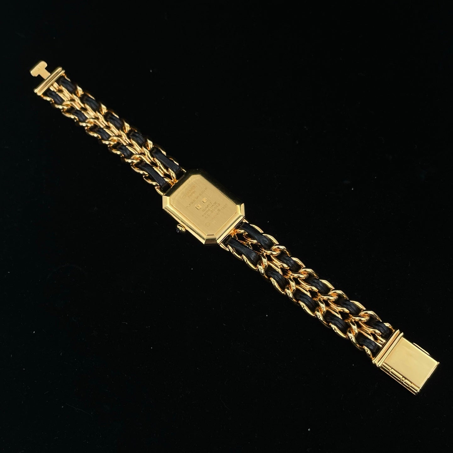Chanel Première Black and Gold M Size Watch [Used]