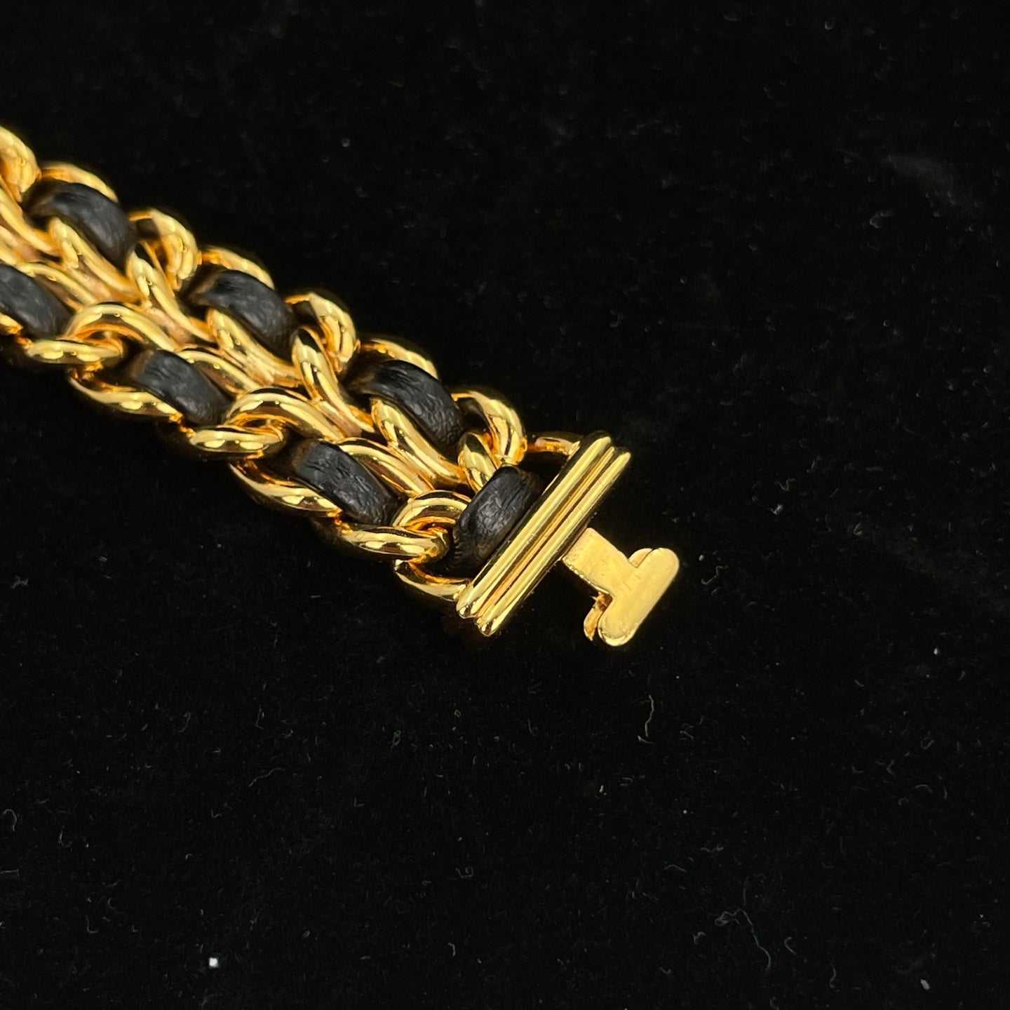 Chanel Première Black and Gold M Size Watch [Used]