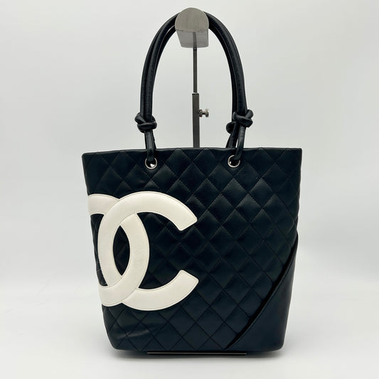 Chanel Calfskin Cambon Bucket Tote Bag Small [Used]