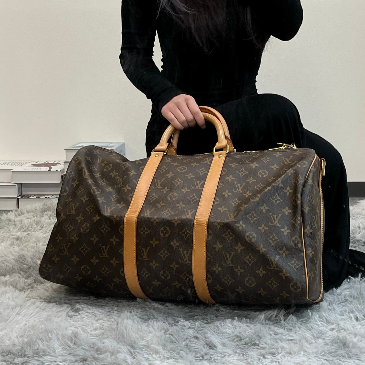 Louis Vuitton Monogram Keepall 50 Travel Bag [Used]