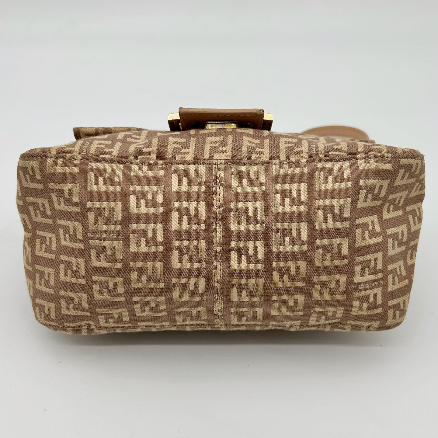 Fendi Pink Mini Baguette Canvas Shoulder Bag [Used]