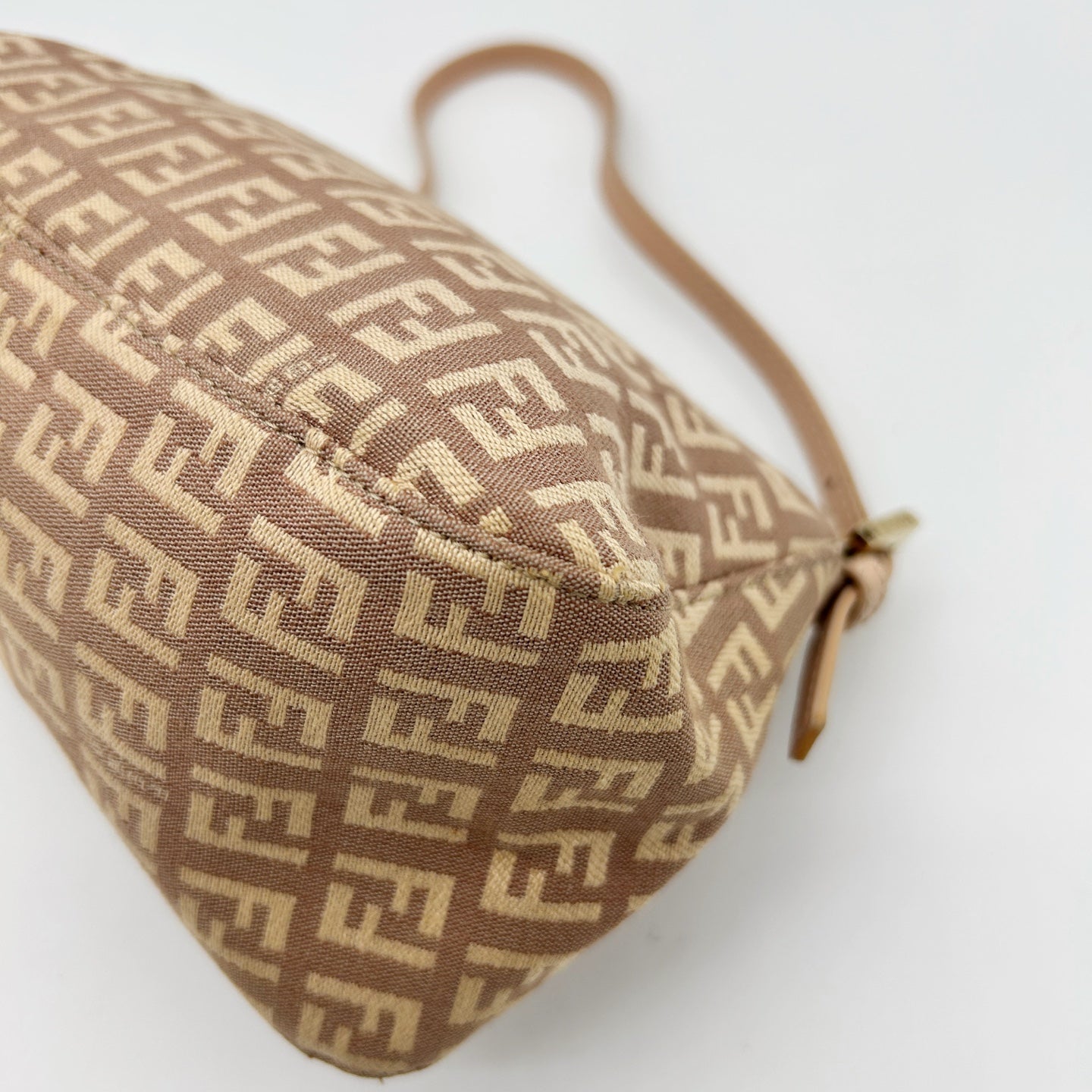 Fendi Pink Mini Baguette Canvas Shoulder Bag [Used]